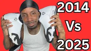 Air Jordan 14 Black Toe Comparison - 2014 vs 2025 Retro Quality, Shape & On-Foot Review