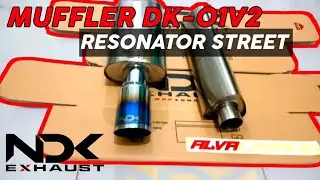 Muffler DK-01V2 & Resonator Street | Review & Cek Sound | ALVA GARAGE X NDK EXHAUST