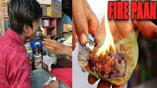 Fire pan India Delhi | Street Food India New Delhi | Indian Street Food pan | Food in India