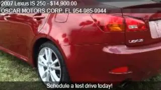 2007 Lexus IS 250 IS 250 6-Speed Sequential for sale in West