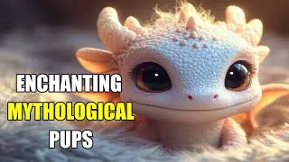 Charming Pups of Mythological Creatures &ndash; A Magical Vision! (AI Art)