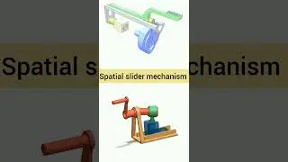 Spatial Slider mechanisms #engineering #design #shorts