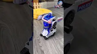 Transformer Robot Police Car | Lights, Sounds & Bump and Go Action - Transforming Car to Robot