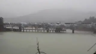 Antlers Creek Bridge demolition, Lakehead, CA: January 2017