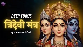 KALI LAKSHMI SARASWATI Mantra | ॐ त्रिगुणात्मिके देवि - Three Goddesses Combined Power | Meditation