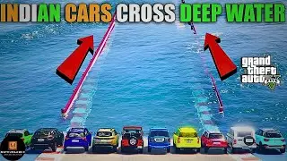 Indian Cars Vs Deadly Deep Sea Water Cross Challenge in GTA 5!