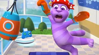 Crazy Boxing Fail! 🥊😹 Talking Tom&rsquo;s, Punching Bag Attacks Back! 😱#mytalkingtom2 