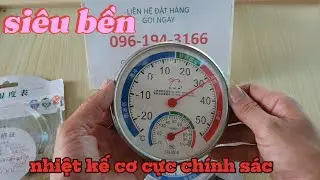 nhiệt kế đo nhiệt độ  độ  ẩm siêu bền. lắp chuồng trại cực tiện.