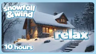 ❄️ 10H Snowfall & Wind Ambience for Insomnia and Deep Sleep (no music)