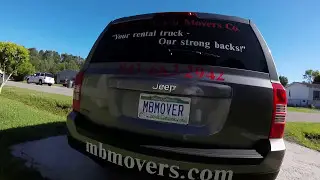 MBMOVER means you are following Myrtle Beach Movers company moving-labor car.