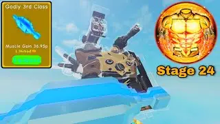 CONSIGUIENDO LA STAGE 24 EN LIFTING SIMULATOR ROBLOX