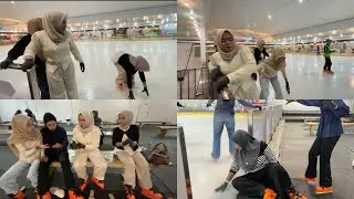 MBAYANI SRIWIKUTIL ICE SKATING HAHAH GLENTANGAN LAK DI GUYU CECE KARO KOKO SBY NGKO 😭😫🤣🤯🥵
