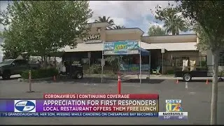 Restaurant offers free lunch to uniformed first responders