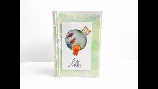 Shaker card | Kittens and aquarium