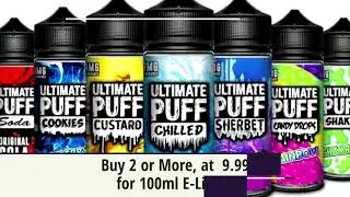 Ultimate Puff E-liquid 100ml with free Nictine Shot
