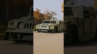 The ultimate Humvee 🛞💨 6x6, Hellcat engine, custom bodywork