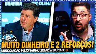 🚨 CONFIRMADO! REFORÇOS CHEGANDO NO GRÊMIO! MAIS SAÍDA, LESÕES E MUITO DINHEIRO ENTRANDO!