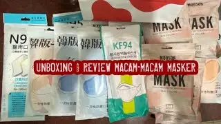 UNBOXING&REVIEW MACAM-MACAM MASKER
