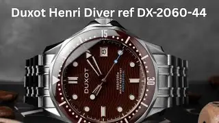 DUXOT HENRI DIVER - ref DX-2060-44 Chocolate Dial!!