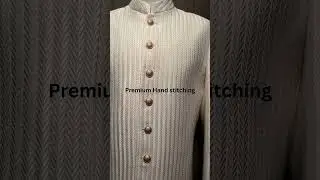 White Prince Coat with Embroidery #fashion #shameelkhan #handembroidered #prince coat