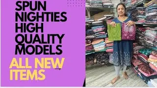 L and XL size spun frills high premium quality nighties new collection available 
