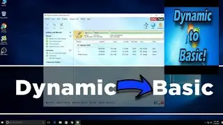 How to convert dynamic disk to basic disk window 7 8 10