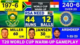 India Outstanding Batting | T20 World Cup Warm-Up Match | Against Africa | Gameplay