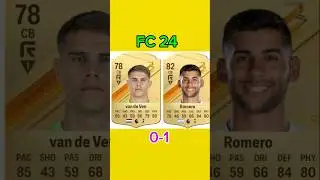 Van De Ven VS Romero FIFA EVOLUTION [24-25] #vandeven #romero #fifa #fypシ゚viral #spurs #fifa25 #fc