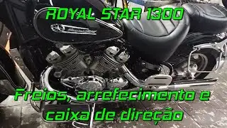 Roya Star 1300: Troca de &oacute;leo, filtro, pastilhas de freio e ajuste caixa de dire&ccedil;&atilde;o
