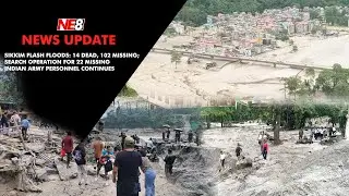 Sikkim flash floods: 14 dead, 102 missing; Search ops for 22 missing Indian Army personnel continues
