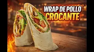 Wrap de pollo crocante - Delicioso y f&aacute;cil.