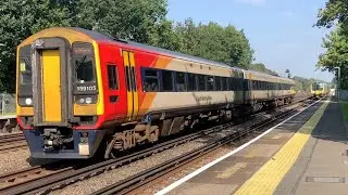 Trains at Byfleet & New Haw