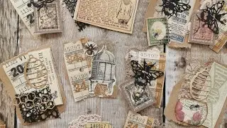 How to Make Junk Journal Snippet Cluster Embellishments