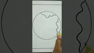 How to Draw Earth Easy Step By Step #shorts #youtubeshorts #viral #trending
