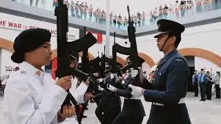 20251001 香港抗戰及海防博物館升旗儀式 三軍聯合無口令步操表演
