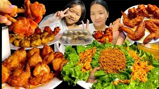 CHICKEN LOLLIPOP- DIAMOND- WINGS- BUFF FRY MOMO- CHICKEN JHOL MOMO WITH 2X SPICY CURRENT NOODLES🌶️🌶️