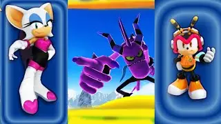 Sonic Dash: Rouge vs Charmy Full Screen New Character Unlocked Gameplay..!!