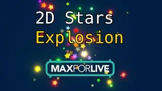 Audio-Reactive Visuals with Max 4 Live | 2D Space Shooter - Stars Explosion