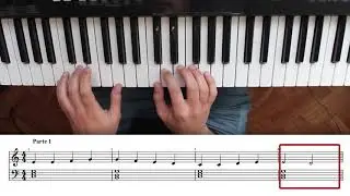 Como tocar el Himno a la Alegría con las dos manos, acordes y melodía. Curso de Piano 13