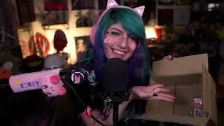 [ASMR] ✨ Plushie / Resident Evil Vinyl Box Set Unboxing! ✨ Bonus: Cat ASMR 🐱 | LillyASMR