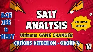 Salt Analysis: Cation | Group 4 | Zn 2+, Mn 2+, Ni 2+, Co 2+ with PYQ! #jeemains #jeeadvanced #neet