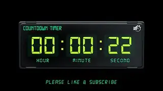 22 SECONDS TIMER - 1080p - COUNTDOWN TIMER