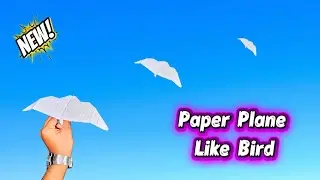 Paper Plane Like Bird 🕊️|Paper Plane | Kids Craft Idea|Paper craft ideas |Flying Bird Paper Glider