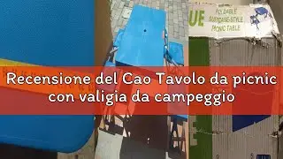 Recensione del Cao Tavolo da picnic con valigia da campeggio, Blu (Grigio), 85 x 65 x 67 cm