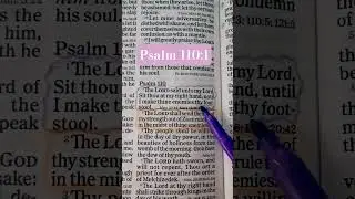 #bibleverses #psalm110:1 #sit #Lord #right #hand #enemies #foot #stool