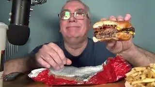 ASMR Eating Wendy's New Bourbon Bacon Cheeseburger
