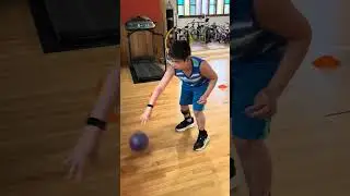 Dribbling with righty