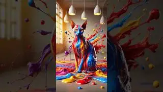 House Cats + Liquids : Incredible artistic fusion 🤯🧬