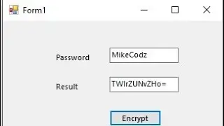 How to Encrypt a String Winform - VB.net
