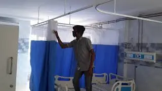 Hospital ICU curtains and Aluminium Track